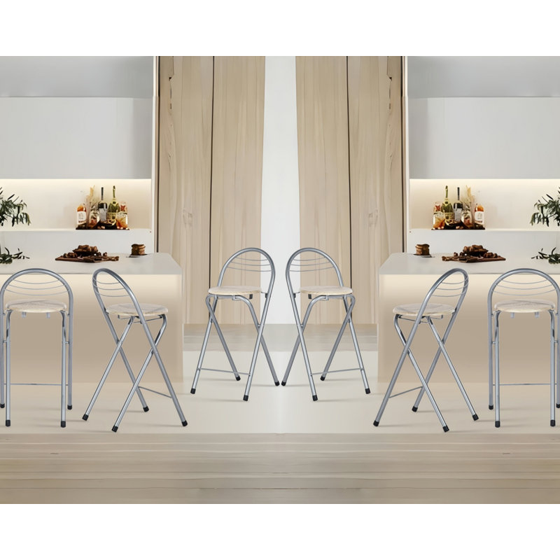 Contesa Counter Stool with Metal Frame, 6, Beech