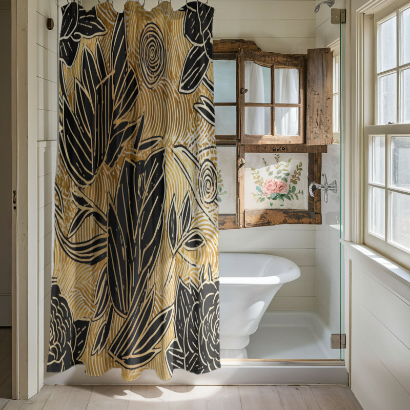Bold Romance - Premium Shower Curtain, 74"H x 71"W
