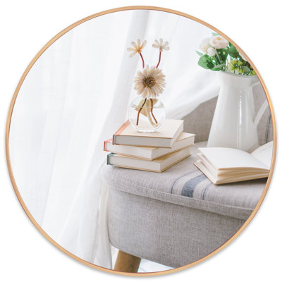 Sussy Metal Round Mirror