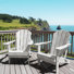 HDPE Outdoor Foldable Adirondack Chair Set Fire Pit Chair