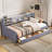 Twin size Upholstered Platform Bed with Storage and Drawers-36116145