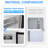 28" Commercial Sandwich & Salad Prep Refrigerator with 8 Food Pans - Stainless Steel Food Prep Station with Cutting Board