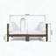 Ensemble modulaire de causeuse en bois d'acacia 2 pièces Oana