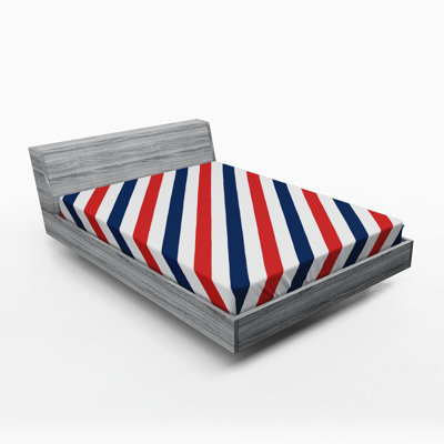 Harbour Microfiber Striped Fitted Sheet