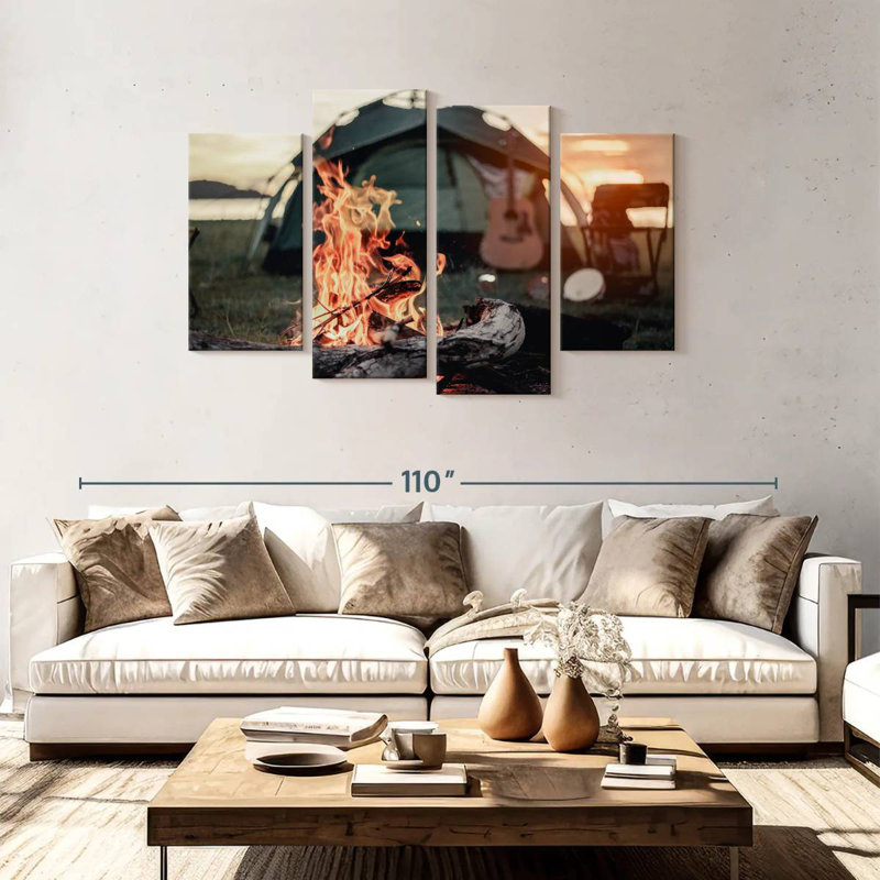 Senne Campfire, 48" H x 75" W