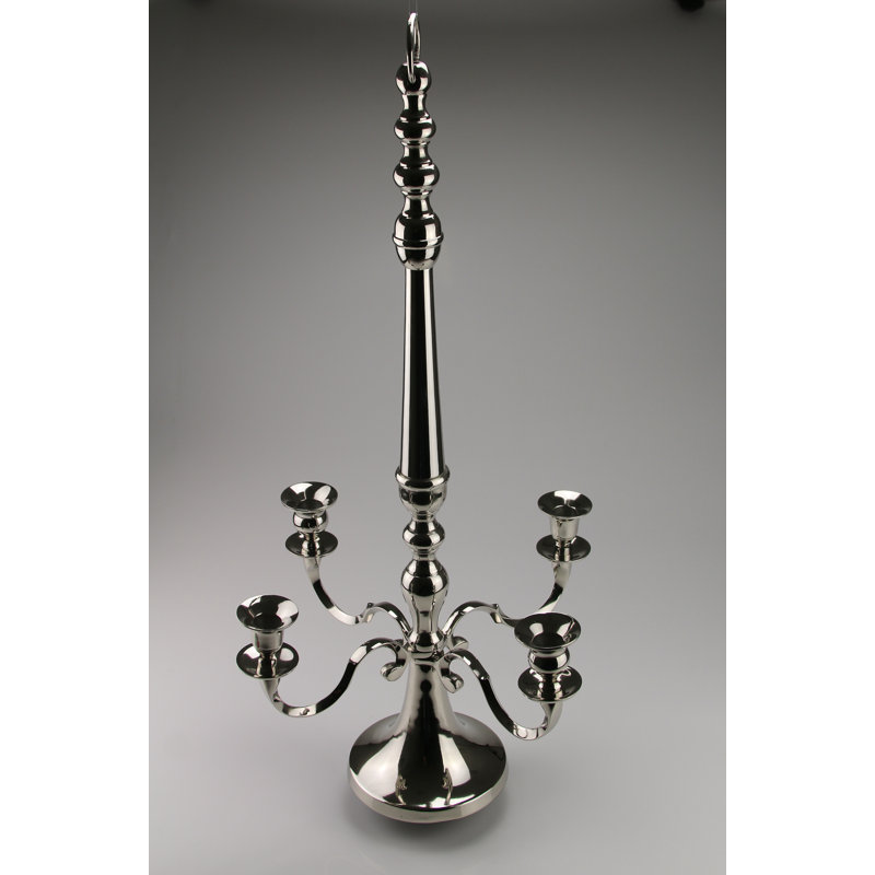 Aluminum Tabletop Candelabra, 40cm H x 40cm W x 80cm D