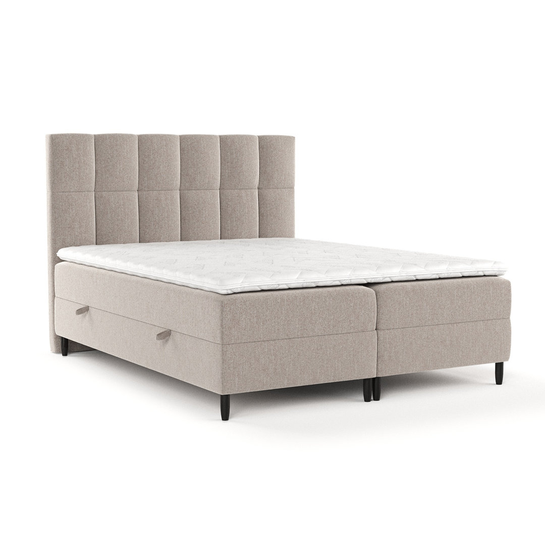 Hochwertiges Boxspringbett Anabelle mit Taschenmatratze