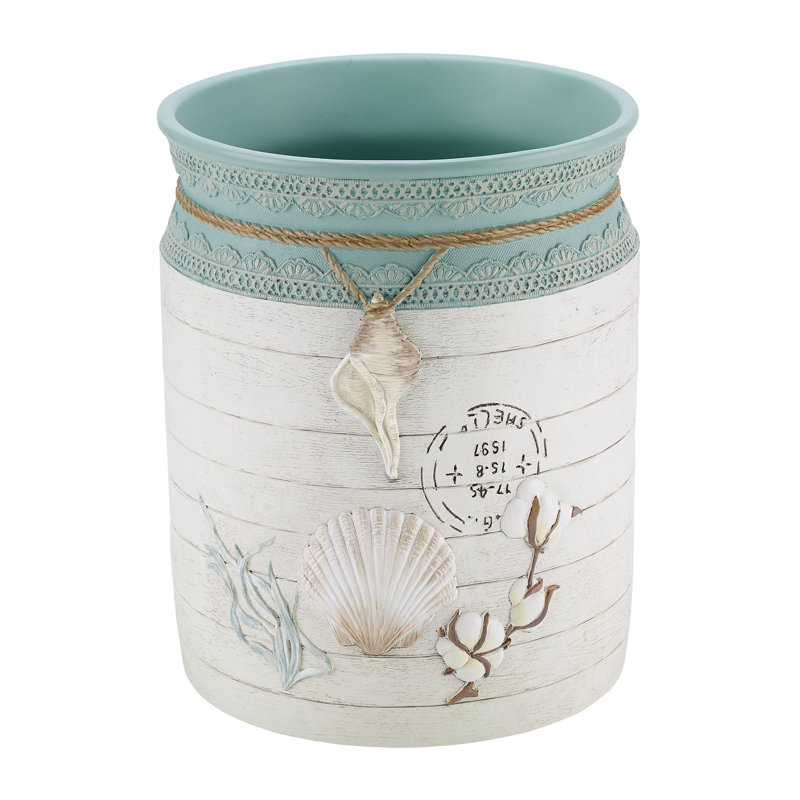 Farmhouse Shell Bath 1 Gallon Waste Basket