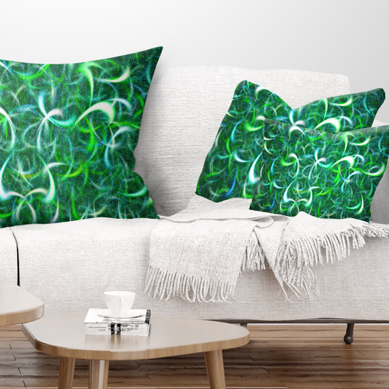 Coussin lombaire en aquarelle foncé Abstract