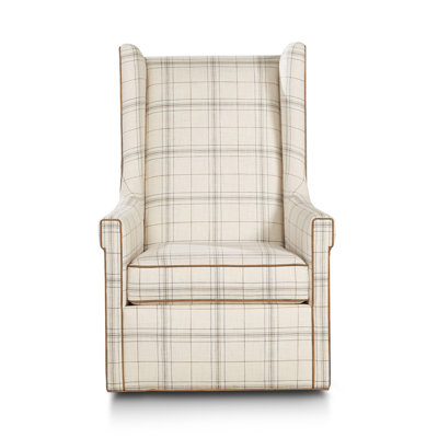 Upholstered Swivel Wingback Chair
