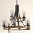 9-Light Dimmable Tiered Chandelier