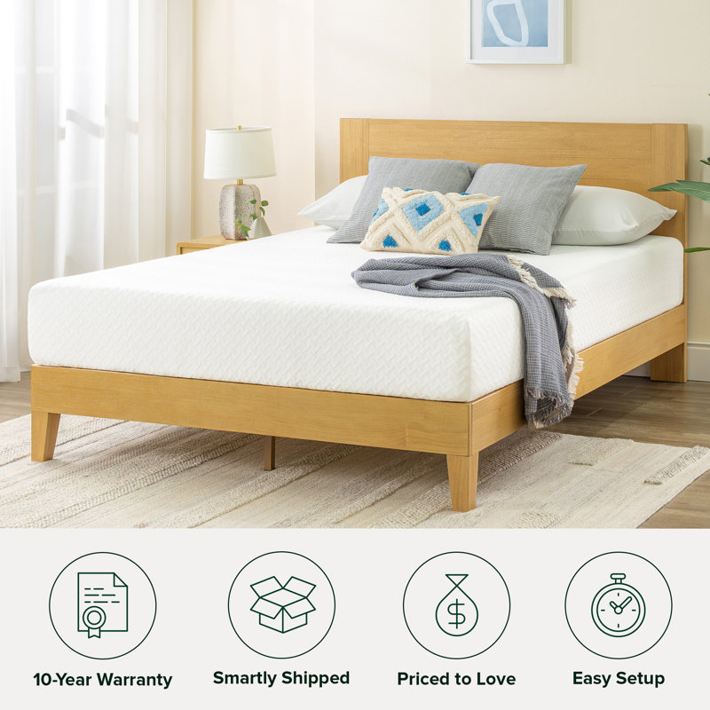 Sleep by Wayfair™ 10" Medium Cooling Gel Memory Foam Mattress, Queen
