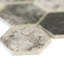 Montessa Metro Hera Hexagon 11 in. x 13 in. Glossy Glass Mosaic Floor and Wall Tile