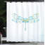 Gansett Dragonfly with Dots Single Shower Curtain-1974392088