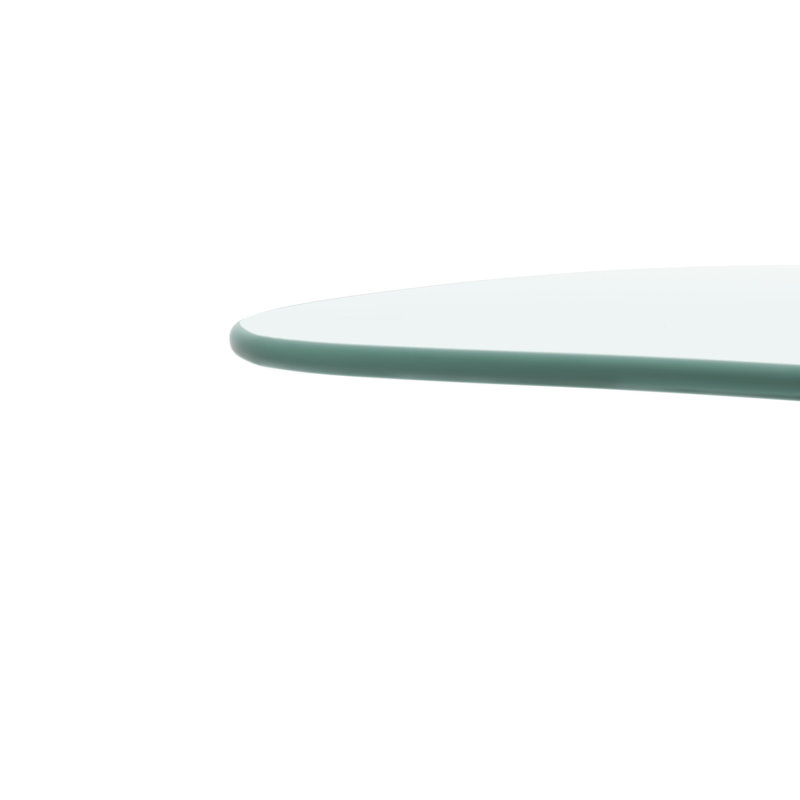 Table de bureau à hauteur réglable en verre trempé avec roulettes verrouillables (plage réglable de 24,2 po à 32,7 po)