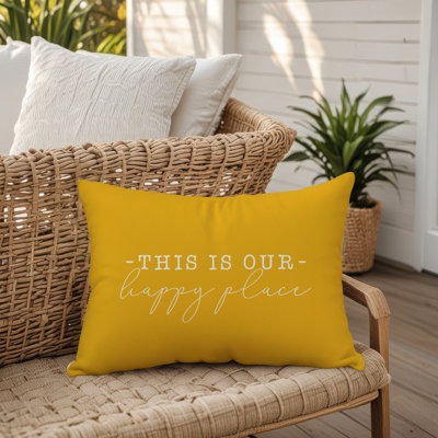 Outdoor Reversible Throw Pillow