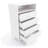 Fuaad Vertical Chest - 4 Drawers With Open Niche