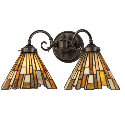 Meyda Tiffany & Stained Glass 2 - Light Armed Sconce