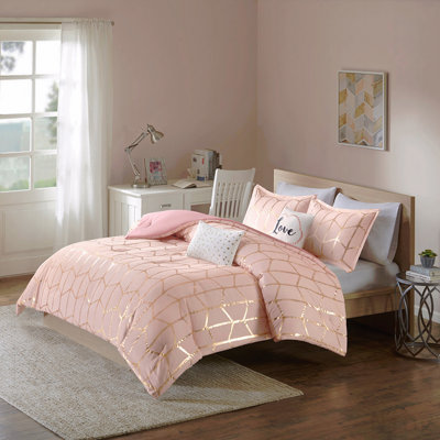Full Metallic Printed Comforter Set