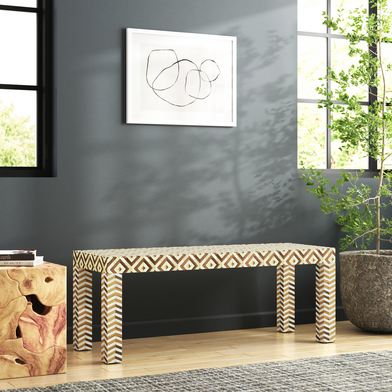 Jacob 48" Entryway Bench