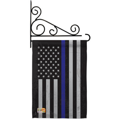 Double Sided 19 in. H x 13 in. W Polyester Independence Day Garden flag