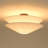 Nara 1 - Light French Medieval Linen Fabric Tiered Gull Semi Flush Mount-553111213