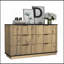 Armoire moderne en MDF multifonctionnel à six tiroirs, la combinaison parfaite de coins arrondis et de design multifonctionnel
