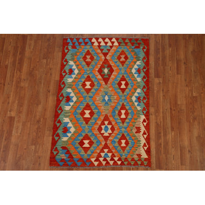Geometric Kilim Oriental Area Rug 3x5