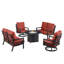 Ensemble de conversation d'extérieur pour 6 personnes avec coussins Ferrick-1748002203