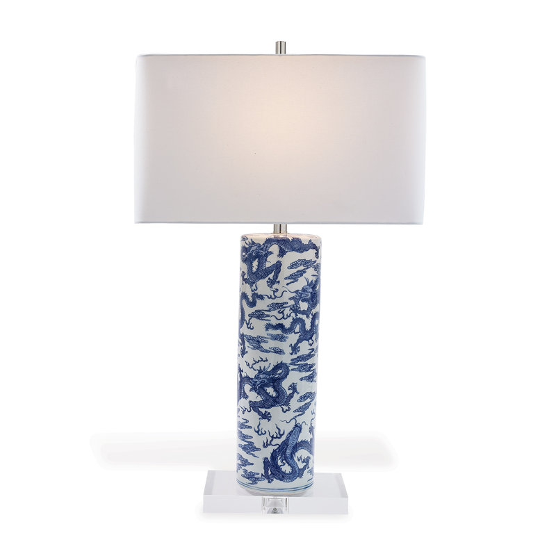Lampe cylindrique dragon