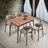 Kenith Rectangular Dining Table in Natural and Black