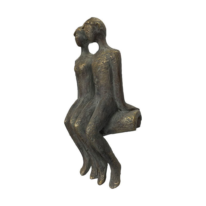 Villegas People Plastic Garden Statue, Bronze