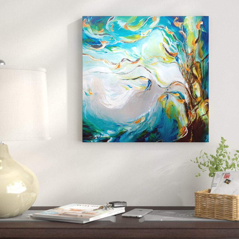 « breeze » par j. a art, impression sur toile tendue, H 12 po x l 12 po x P 1,5 po