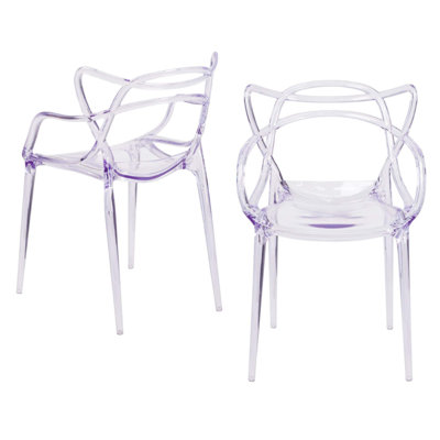 Chaises de salle à manger transparentes