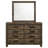 Rustic 8-Drawer Dresser with Mirror Set