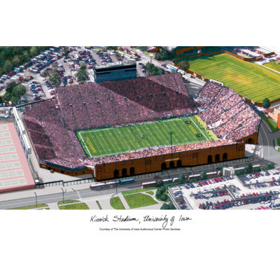 NCAA Iowa Hawkeyes: Kinnick Stadium Lithograph Photographic Print