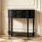Black Solid Wood Rectangular Console Table