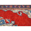 Tapis semi-antique rouge traditionnel 3x5