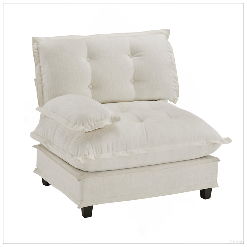 Canapé 73 LSF chenille - beige, Beige