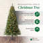  Base de support d'arbre rotative avec arbre de Noël épinette Brighampton 7 '-350095665