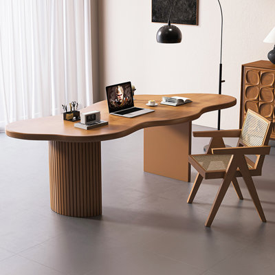 Bureaux en bois massif brun Free Form