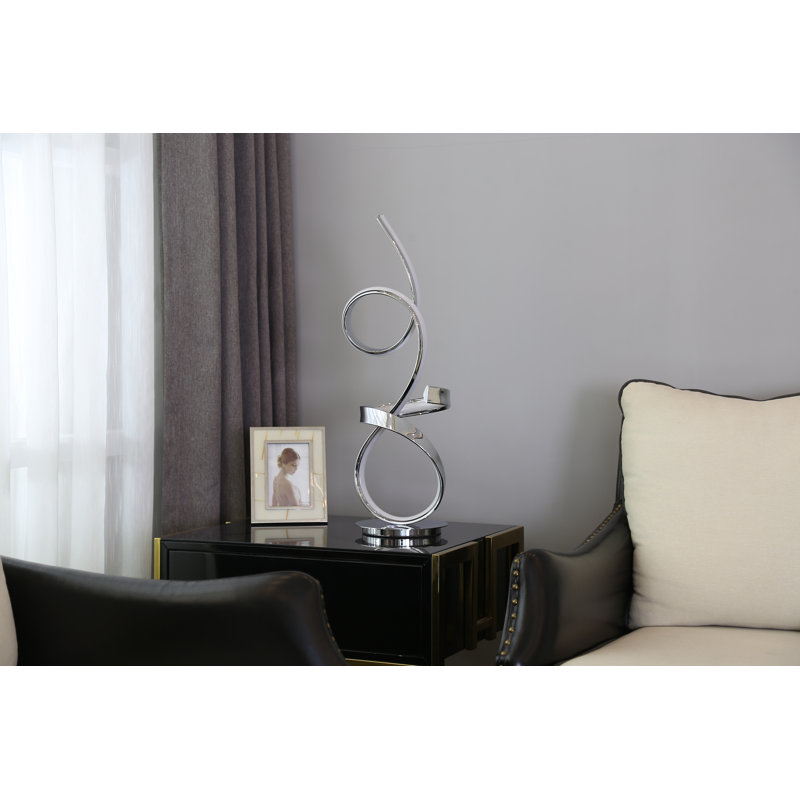 Lampe de table 26 po Alburnett, Chrome