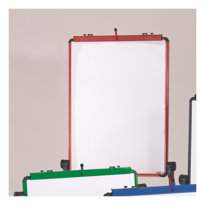 Symple Stuff Folding Adjustable Metal Flipchart Easel, Red