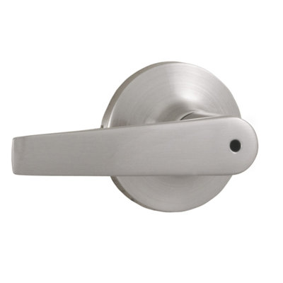 Bristol Satin Nickel Privacy (Bed & Bath) Door Lever