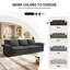 4 Seater Chenille Sofa-1551361944