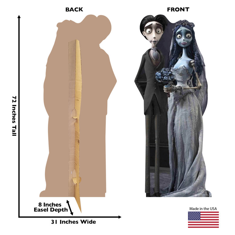 Corpse Bride and Groom Life-Size Cardboard Cutout