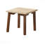 Ensemble de table basse 3 pièces pour salon traditionnel 3 pièces et table de bout rectangulaire de forme carrée avec finition beige brun