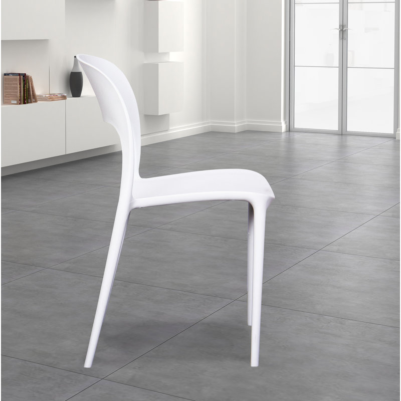 Chaise d'appoint Ajibola Demmer, Blanc