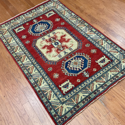  Tapis en laine fait à la main Kazak