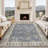 Area Rugs North African Boho Area Rug for Living Room – Machine Washable, Low Pile, Non-Slip Carpet for Living Room, Bedroom, Kitchen & Hallway,-846267392